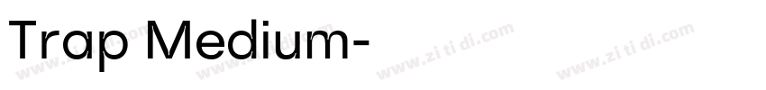 Trap Medium字体转换